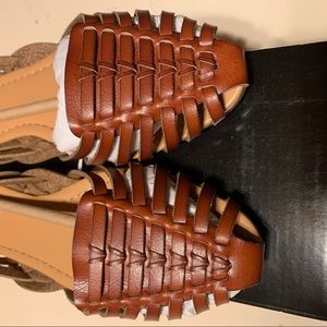 New J crew huarache tan sandals size 6.5